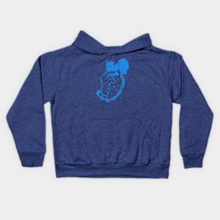 manacles handcuffs wutang light blue Kids Hoodie